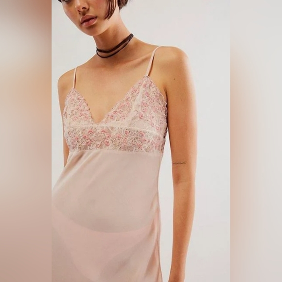 NWT Free People Midnight Magic Maxi Slip Size Small - Picture 3 of 5